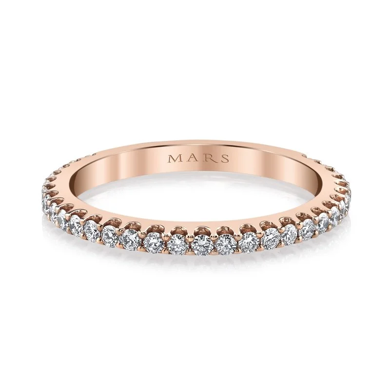 Statement - Making Fashion Rings in Gold - Plated Brass with Oversized Cubic Zirconia Stones14K Rose Gold 0.45ct Straight Diamond Stackable Fashion Ring