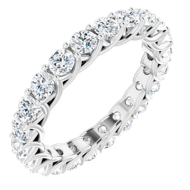 Adjustable Women's Diamond Rings with a Flexible Band for a Comfortable and Custom Fit2.20 ct. Round Diamond Trellis Eternity Band