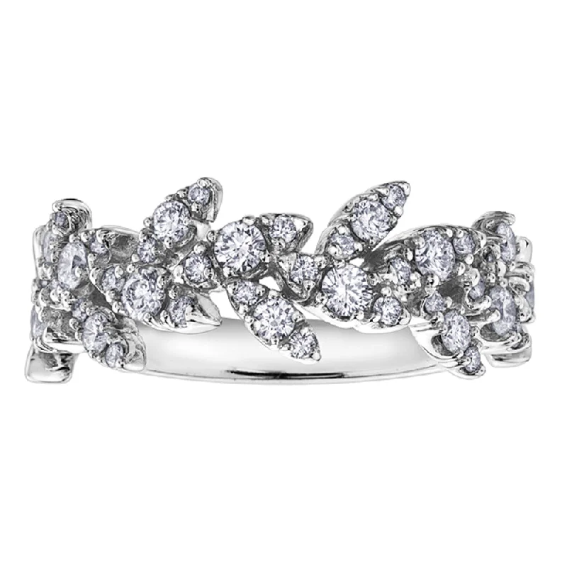 Tennis - Style Women's Diamond Rings with a Continuous Row of Diamonds for a Classic and Versatile LookVine Style Diamond Ring