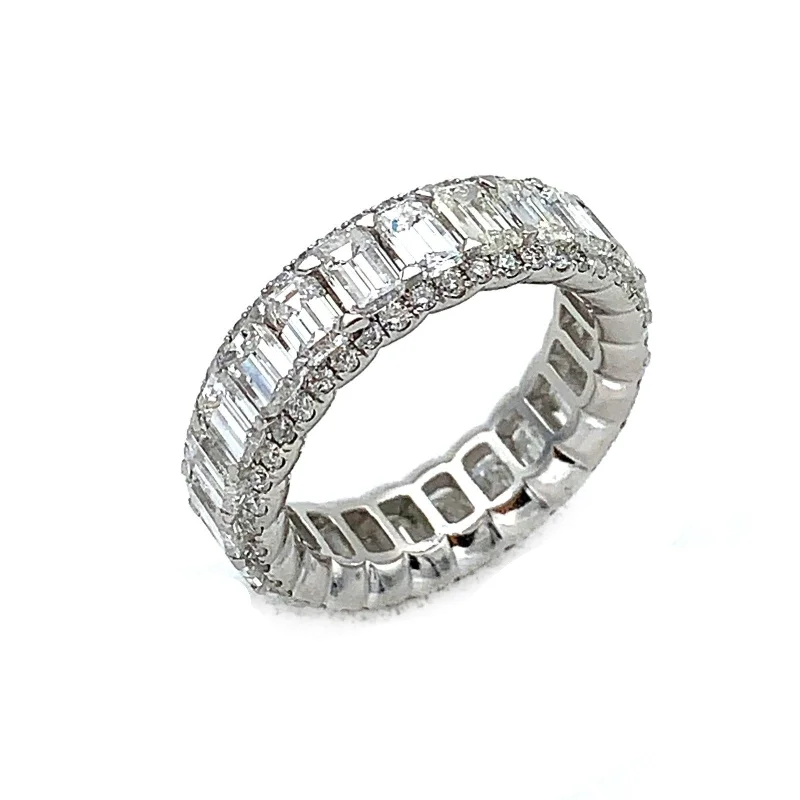 Channel - Set Women's Diamond Rings with Diamonds Securely Held in a Metal Groove for DurabilityDiamond Eternity Ring