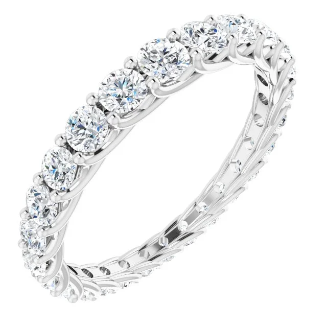 Women's Diamond Rings with Side - Stone Pave Setting for a Sparkling and Continuous Shine1.25 ct. Graduated Diamond Trellis Eternity Band