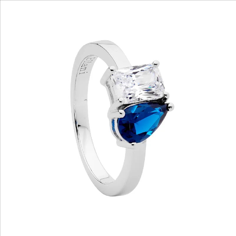 Bangle - Style Fashion Rings in Rose - Gold - Plated Aluminum with Etched PatternsSterling Silver Emerald & London Blue Cz Ring