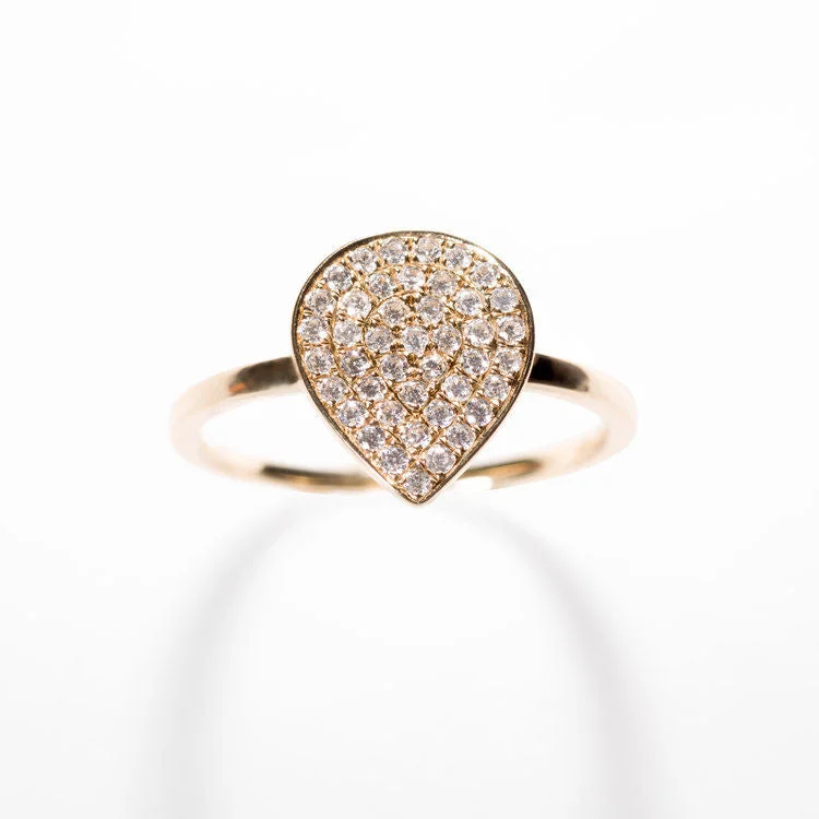 Marquise - Cut Women's Diamond Rings in Palladium for a Unique and Elongated ShapeLeaf Ring Gold, White