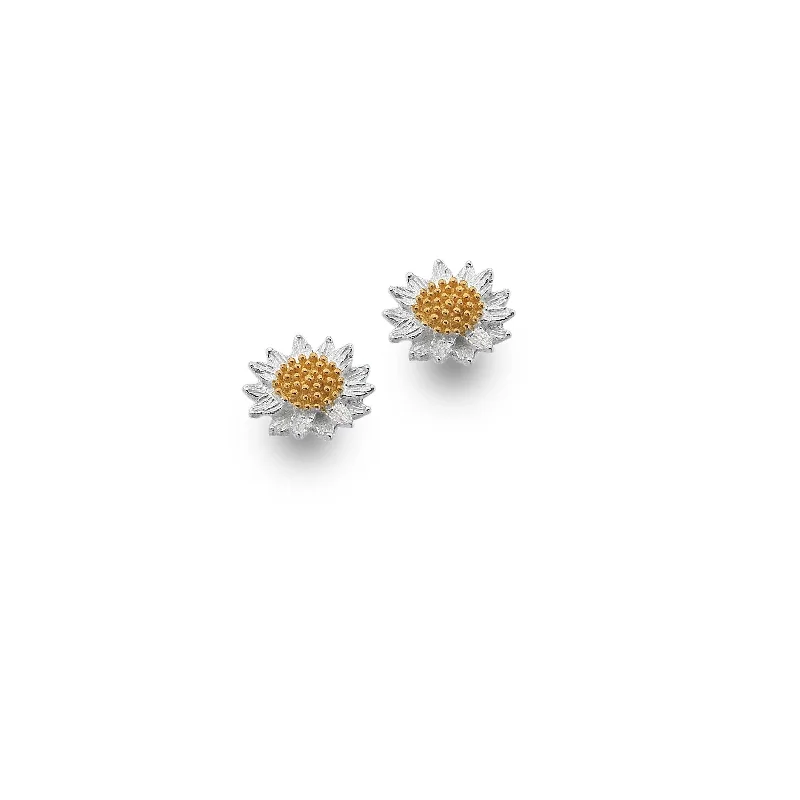 Kids' Plastic Animal - Shaped Stud Earrings in Bright Colors for a Fun and Safe AccessorySea Gems Sterling Silver Sunflower Stud Earrings