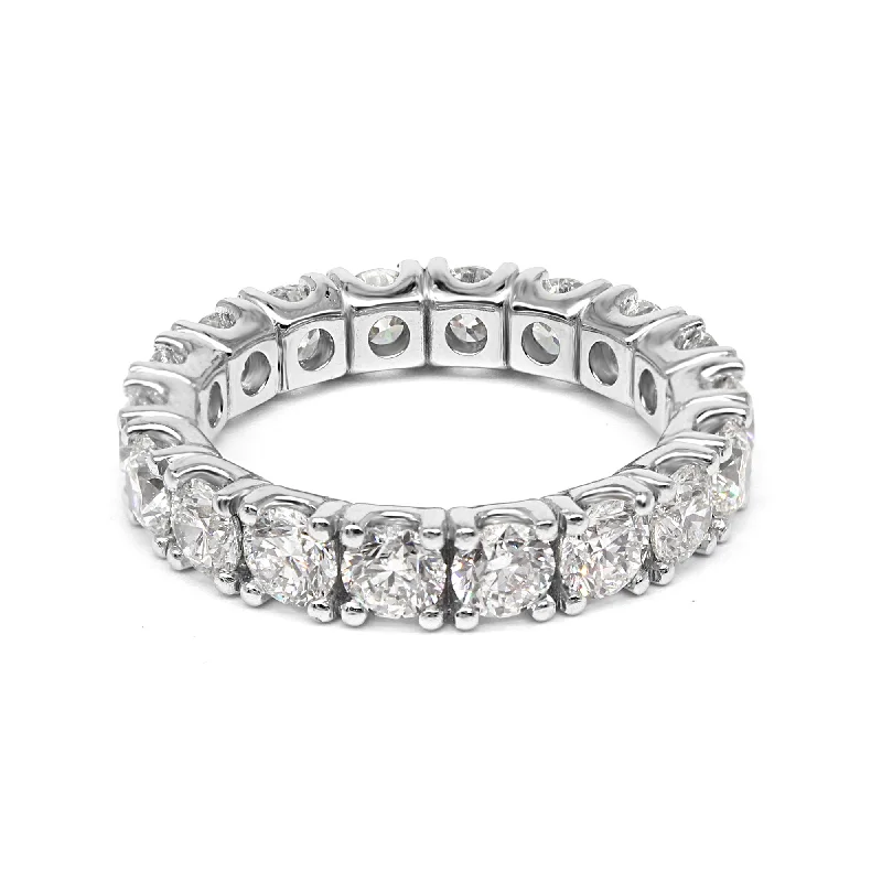 Women's Diamond Rings with Side - Stone Pave Setting for a Sparkling and Continuous Shine4.00 ct. Round Diamond Eternity Ring U Prong Style