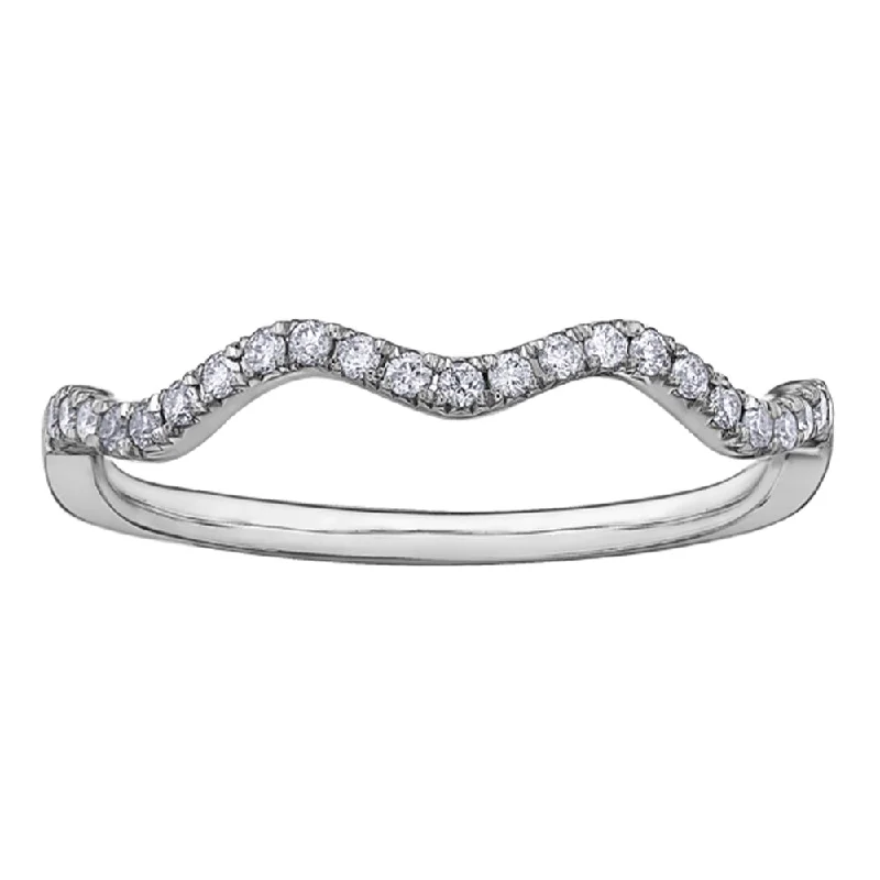 Adjustable Women's Diamond Rings with a Flexible Band for a Comfortable and Custom FitDiamond Wave Band