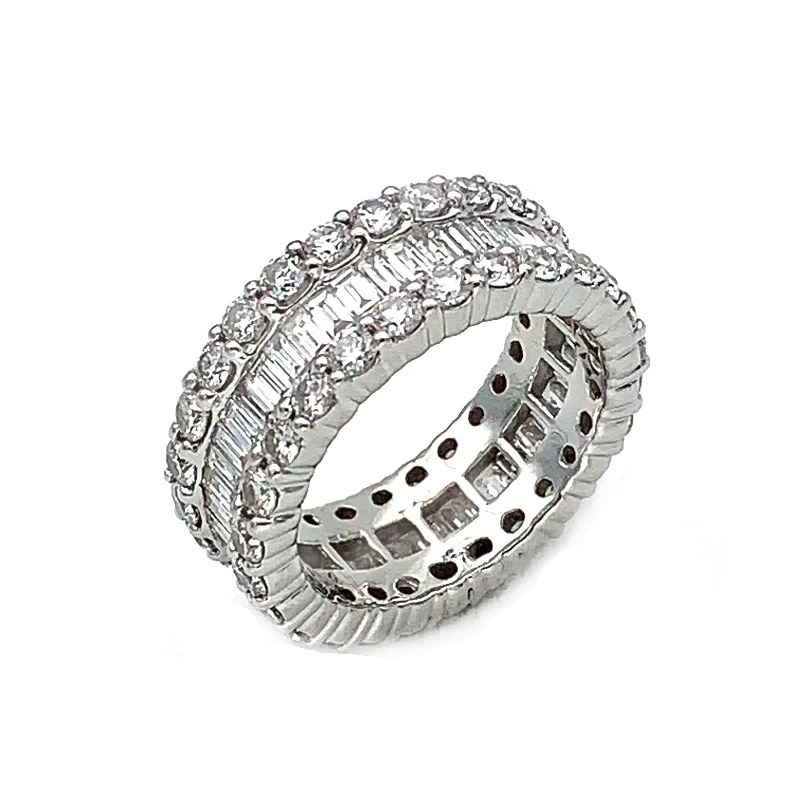 Marquise - Cut Women's Diamond Rings in Palladium for a Unique and Elongated ShapeDiamond Eternity Ring