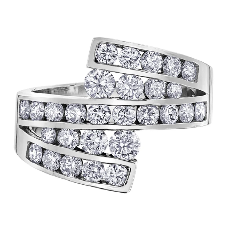 Signature - Design Women's Diamond Rings with a Brand - Specific Pattern and High - Quality DiamondsSwirling Diamond Ring