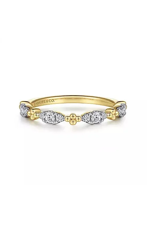 Fashion Rings with Zodiac Symbols in Gold - Filled Metal for a Personalized Touch14K Yellow Gold Diamond Marquise Shape Bujukan Stackable Ring  G14588