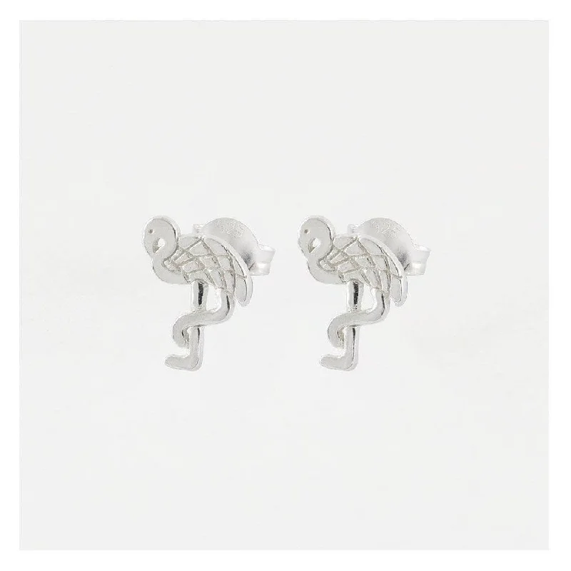 Rose Gold - Tone Geometric - Patterned Stud Earrings for a Modern and Trendy LookKingsley Ryan Flamingo Stud Earrings - Sterling Silver