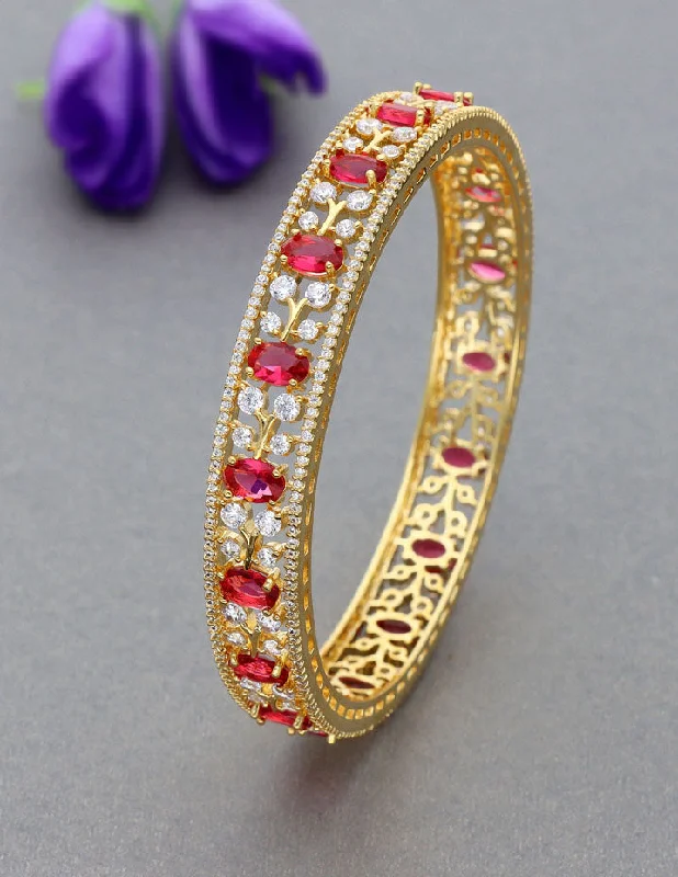 Bangle Sets with Mix - and - Match Patterns for a Versatile AccessoryDesigner Zirconia Kada Bangle ZBGL10871