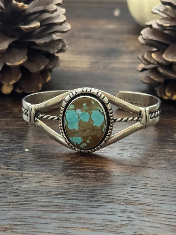 Enamel - Painted Women's Cuff Bracelets in Bold Colors for a Pop of ColorNavajo Made #8 Turquoise & Sterling Silver Cuff Bracelet