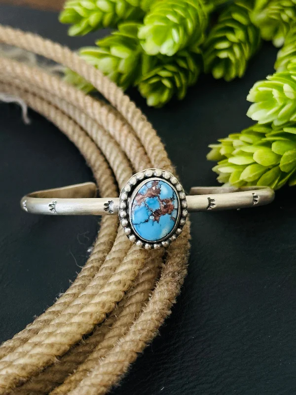 Women's Beaded Cuff Bracelets in Bohemian Style with Multiple Colors for a Summer LookNavajo Made Golden Hills Turquoise & Sterling Silver Cuff Bracelet