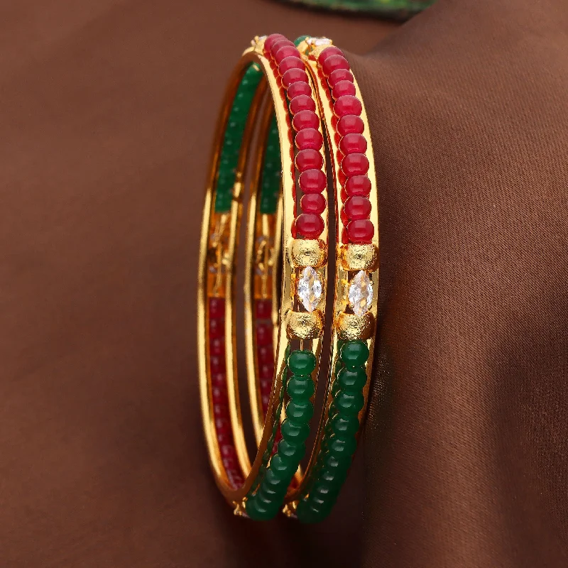 Enamel - Coated Bangles in Vibrant Rainbow Colors for a Playful StyleBeads  Bangles ZBGL10700