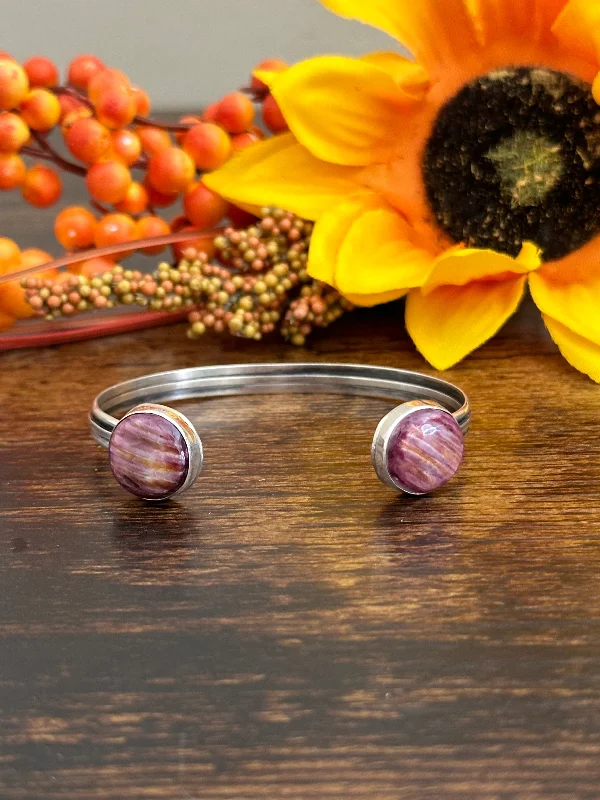 Enamel - Painted Women's Cuff Bracelets in Bold Colors for a Pop of ColorNavajo Made Spiny Oyster & Sterling Silver Cuff Bracelet