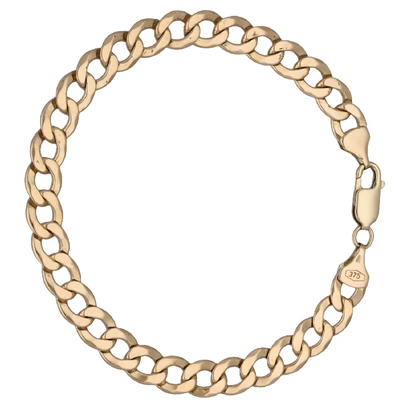 Bangle Sets with Mix - and - Match Patterns for a Versatile Accessory9ct Gold Curb Bracelet