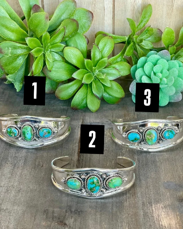 Women's Beaded Cuff Bracelets in Bohemian Style with Multiple Colors for a Summer LookSouthwest Handmade Sonoran Mountain Turquoise & Sterling Silver Cuff Bracelet