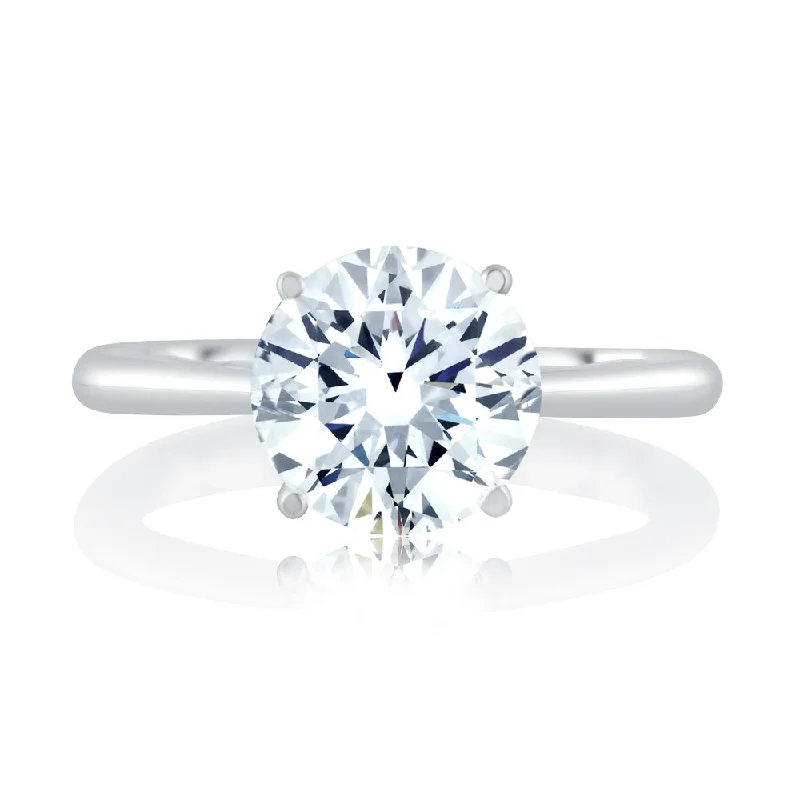 Cathedral - Style Engagement Rings with a Raised Center Stone and Intricate MetalworkA. JAFFE Solitare Engagement Ring