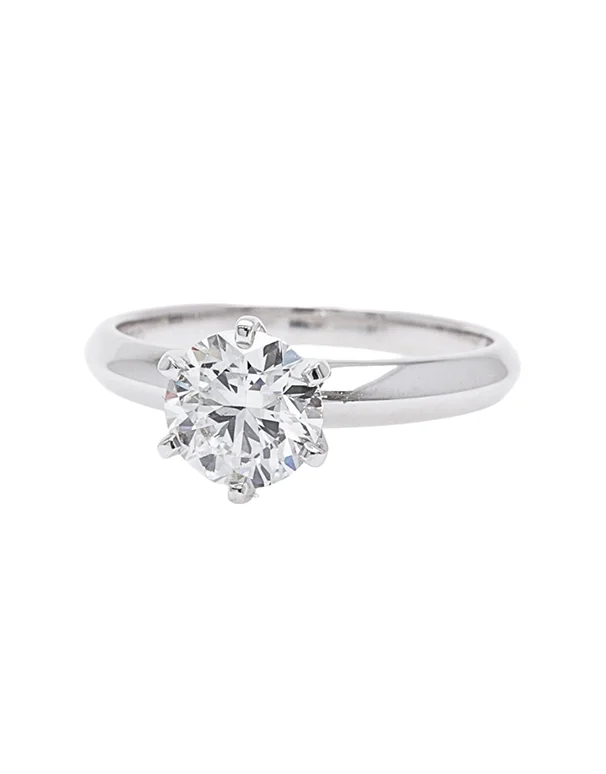 Oval Cut Engagement Rings in Palladium with a Hidden Halo for a Surprise SparkleDiamond Ring - 1.00 carat Lab Grown Diamond Ring in 18ct White Gold - 785720