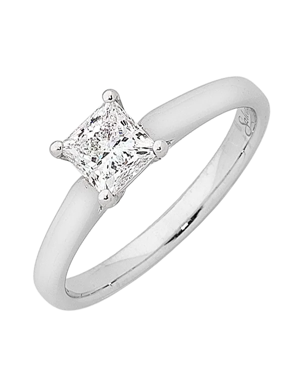 Signature - Design Engagement Rings with a Brand - Exclusive Pattern and Premium DiamondsDiamond Ring - 1.00ct Princess Cut Solitaire Engagement Ring