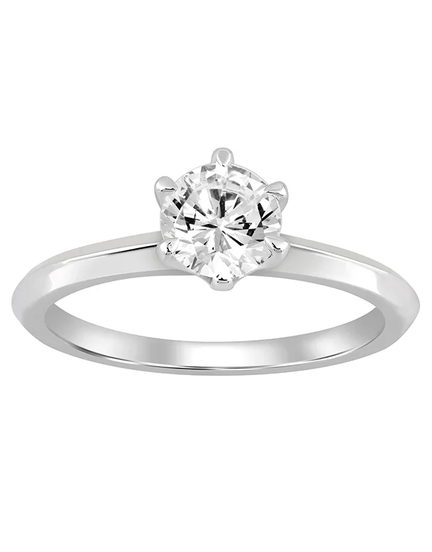 Engagement Rings with Sapphire and Diamond Combinations in a Vintage StyleDiamond Ring - 1.50ct Round Brilliant Cut Lab Grown Diamond Engagement Ring in 14ct White Gold