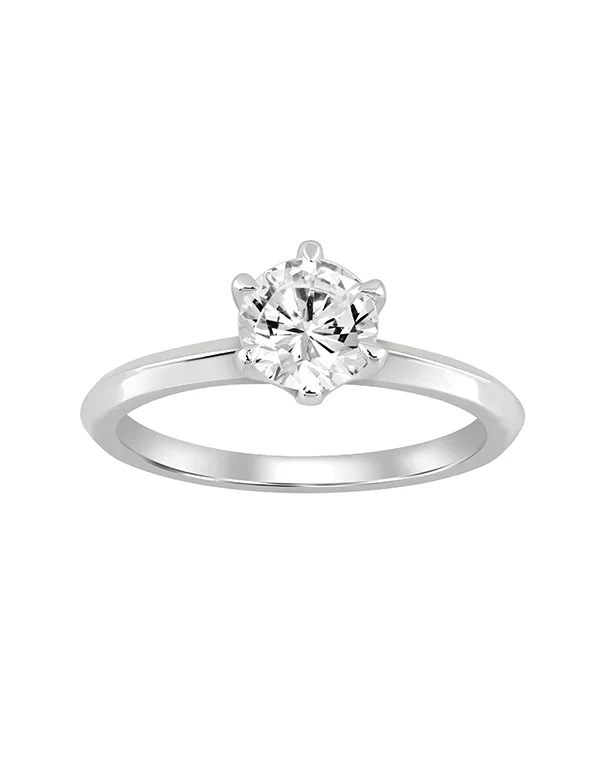 Engagement Rings with Sapphire and Diamond Combinations in a Vintage StyleDiamond Ring - 2.00ct Round Brilliant Cut Lab Grown Diamond Engagement Ring in 14ct White Gold - 788237