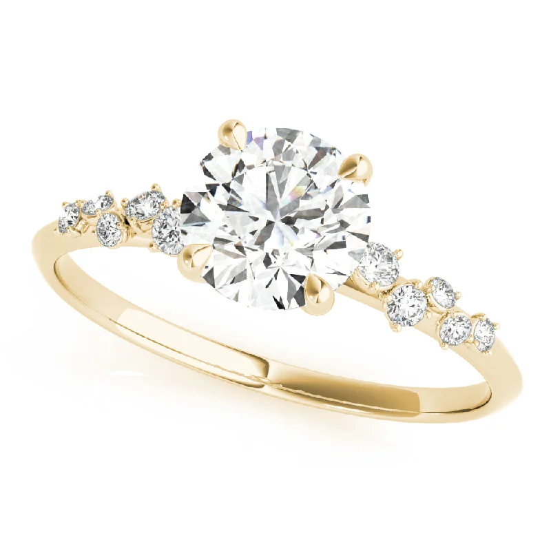 Cluster Engagement Rings with Multiple Small Diamonds Arranged in a Stunning DesignIvy Diamond Engagement Ring Setting