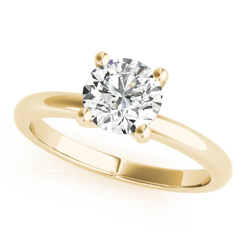 Adjustable Engagement Rings with a Flexible Band and a Princess - Cut Center DiamondLara V-Prong Round Diamond Engagement Ring Setting