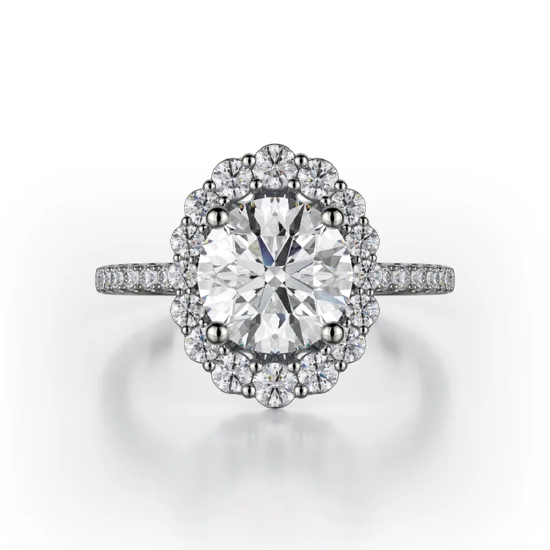 Cluster Engagement Rings with Multiple Small Diamonds Arranged in a Stunning DesignMichael M Defined Engagement Ring