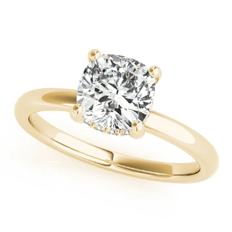 Solitaire Engagement Rings with a High - Clarity Round Diamond and Tapered BandNoelle Square Cushion Diamond Engagement Ring Setting