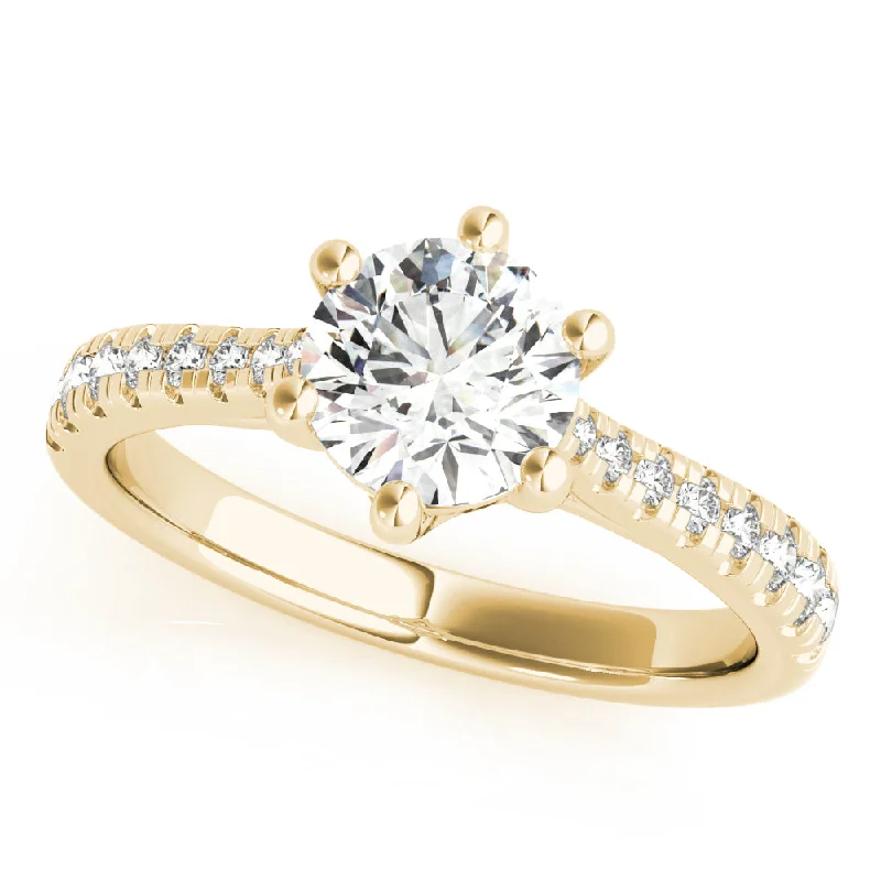 Marquise Cut Engagement Rings with a Channel - Set Diamond BandPandora Diamond Engagement Ring Setting