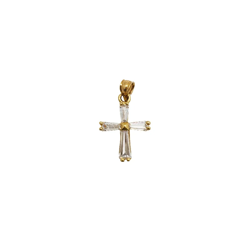 Double - Heart Pendant with Interlocking Design for CouplesCubic Zirconia Cross Pendant (14K)