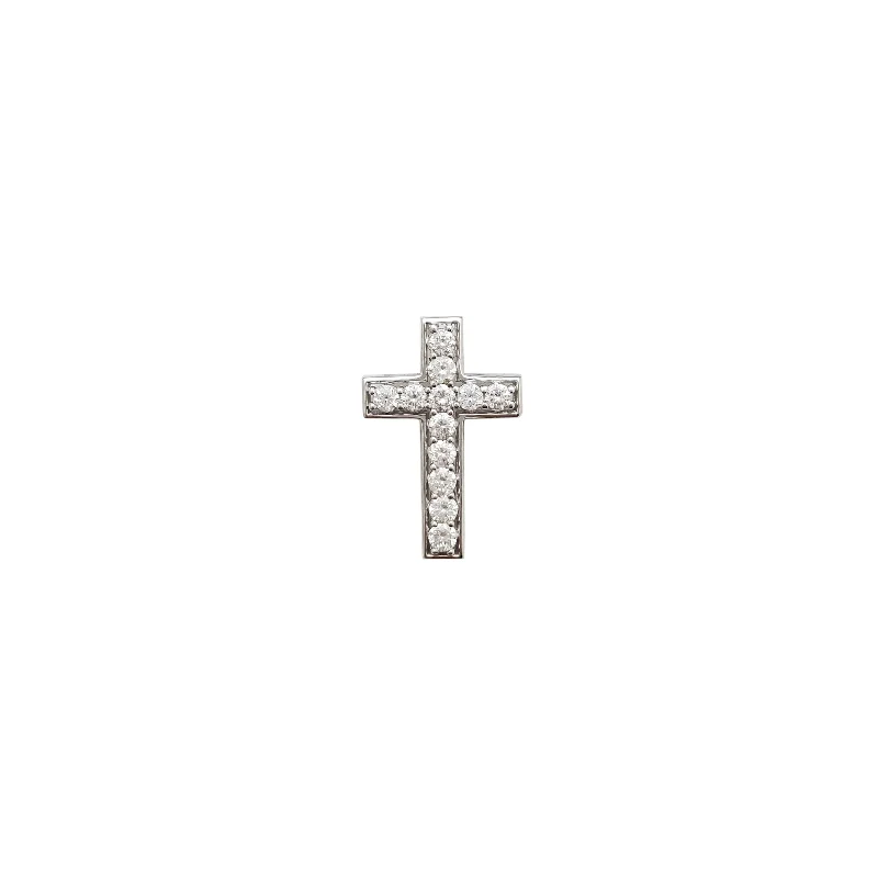 Rhinestone - Encrusted Crown Pendant for Little Girls' Dress - UpDiamond Cross Pendant (14K)