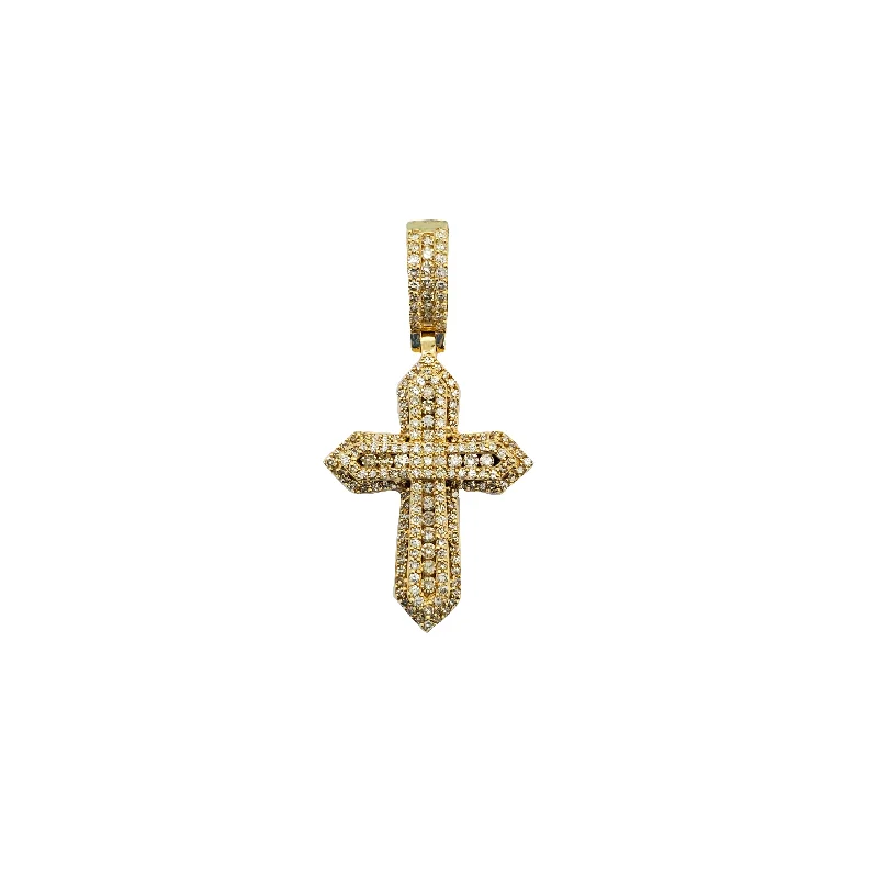 Pearl - Embellished Floral Pendant for a Feminine and Romantic LookDiamond Cross Pendant (14K)