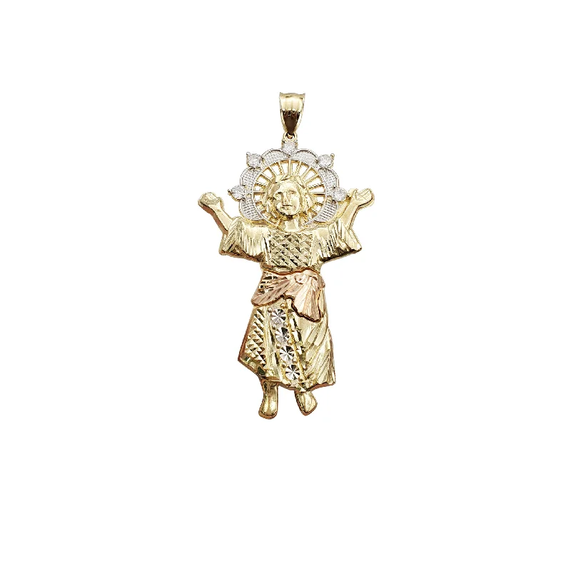 Hand - Carved Jade Buddha Pendant for Spiritual and Cultural SignificanceDiamond-Cut Baby Jesus CZ Pendant (14K)