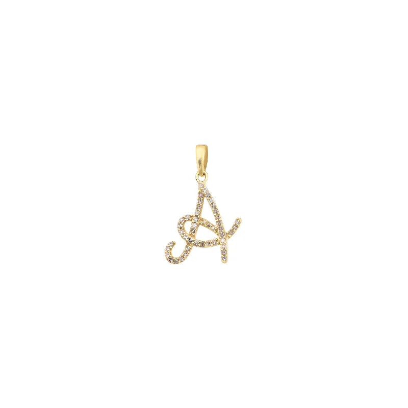 Pearl - Embellished Floral Pendant for a Feminine and Romantic Look[0.7 inch] Diamond Initial Letter Pendant (14K)