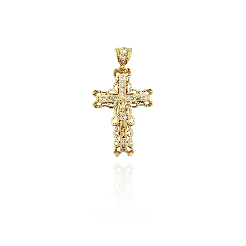 Glow - in - the - Dark Starry Sky Pendant for Nighttime AdventuresFiligree Frame Crucifixion Pendant (14K)