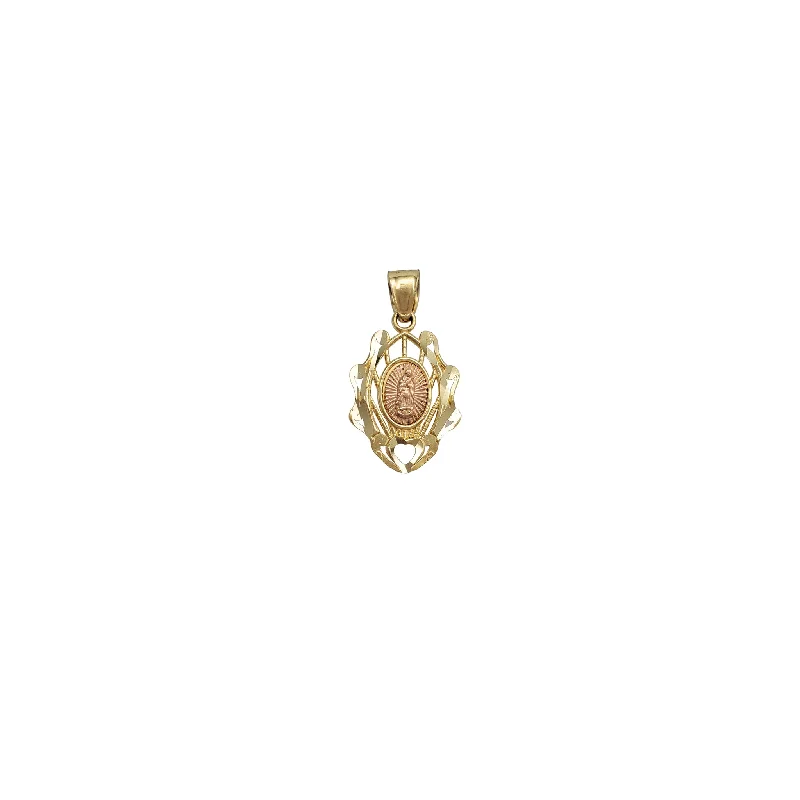 Enamel - Painted Owl Pendant in Vibrant Colors for a Playful LookTwo-Tone Diamond-cuts Virgin Mary Pendant (14K)