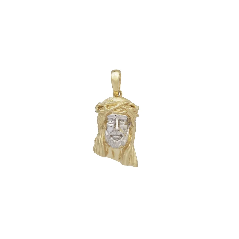 Double - Heart Pendant with Interlocking Design for CouplesTwo-Tone Jesus Head Pendant (14K)