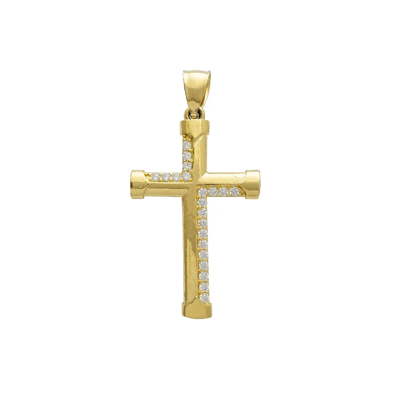 Glow - in - the - Dark Starry Sky Pendant for Nighttime AdventuresZirconia Cross Pendant (14K)